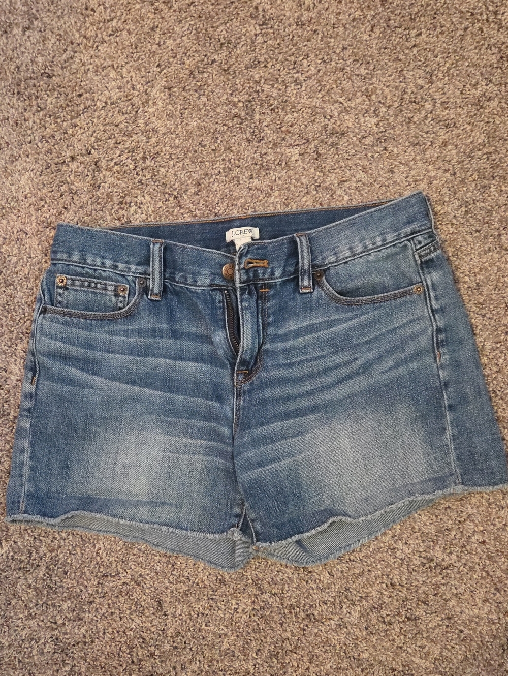 J. Crew  Washed Denim Cutoff Shorts